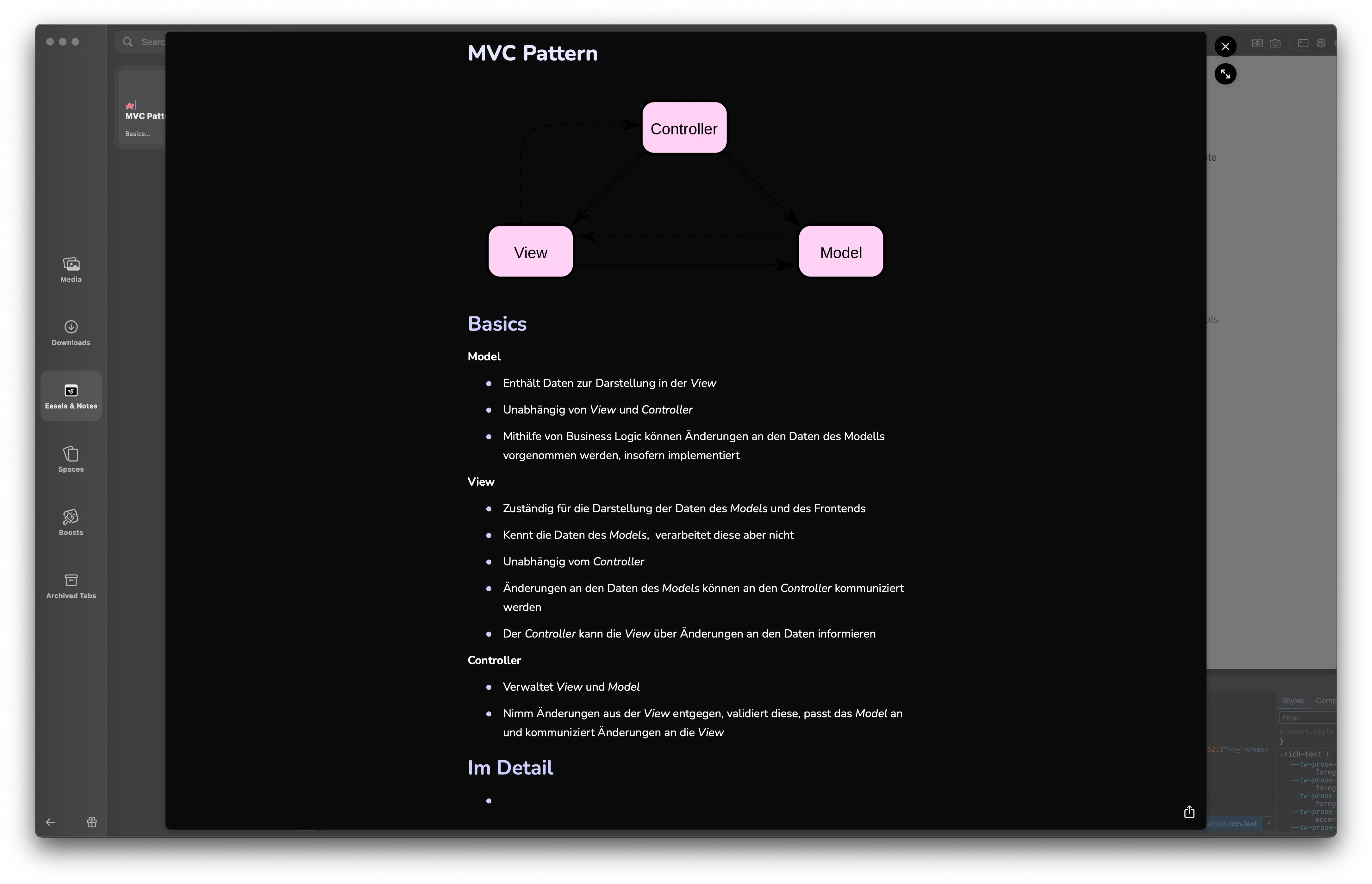 A screenshot of an open note